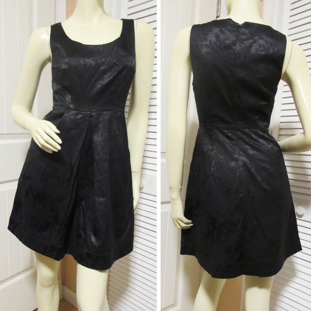 New Love 21 Forever 21 Womens Little Black Dress Size S Satin Sleeveless Sheath